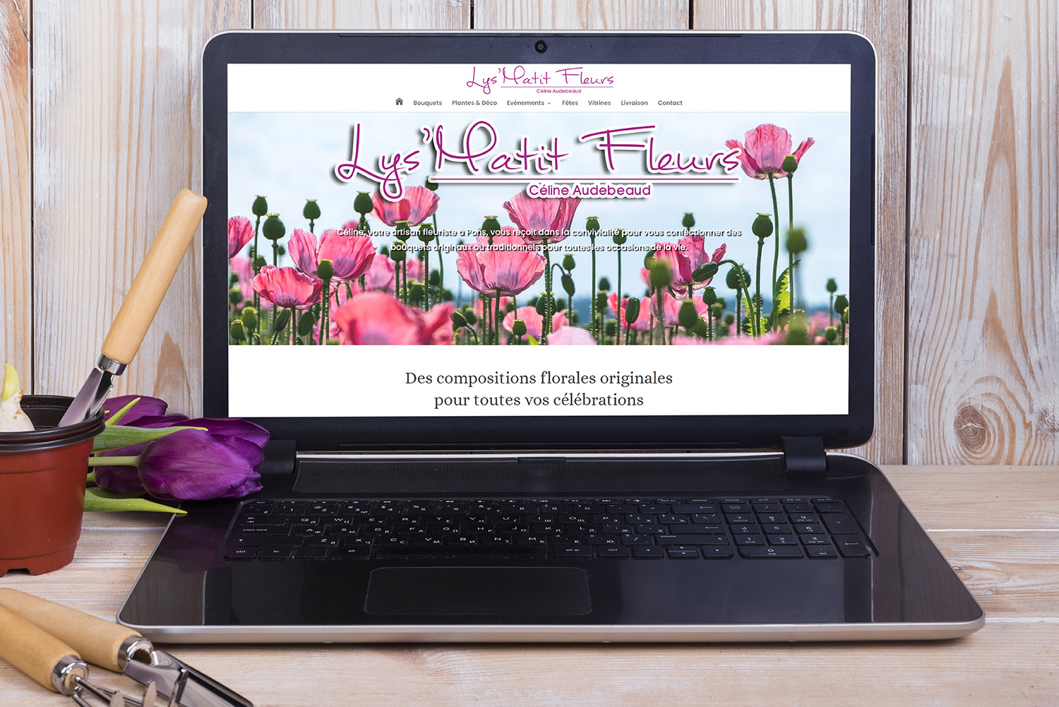Lys matit Fleurs à Pons - Création de site internet - E-magencia