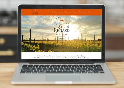 Château Grand Renard - Création de site internet - E-magencia